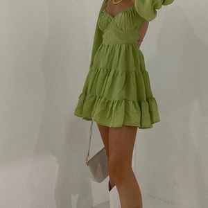 Princess Polly Green Mini Dress